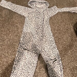 GAP Gray and White Onesie One Piece